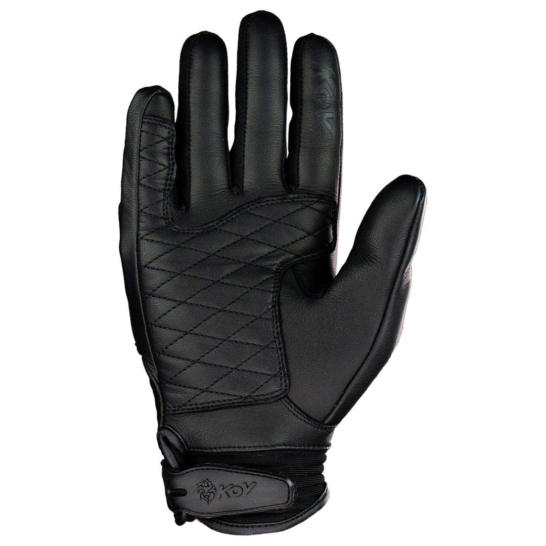 GUANTE KOV PIEL RACER NEGRO Guantes KOV + de motociclista