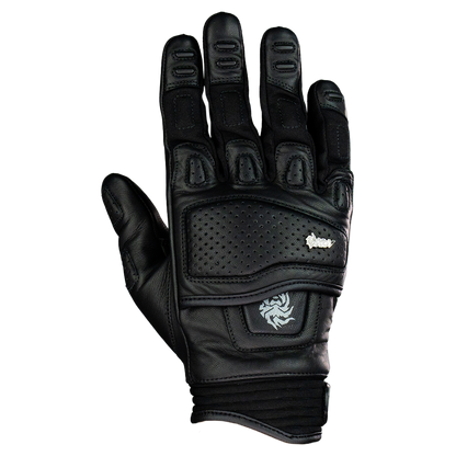 GUANTE KOV PIEL RACER NEGRO Guantes KOV + de motociclista