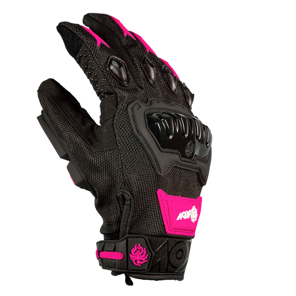 GUANTE KOV DELTA NEGRO / ROSA
