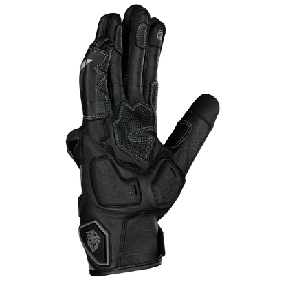 GUANTE KOV PIEL ROSS NEGRO GRIS T Guantes KOV + de motociclista