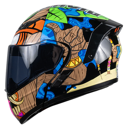 CASCO ESTELAR HAKA CON LUZ LED