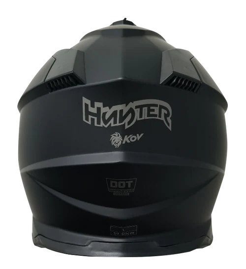 CASCO HUNTER SOLIDO NEGRO MATE