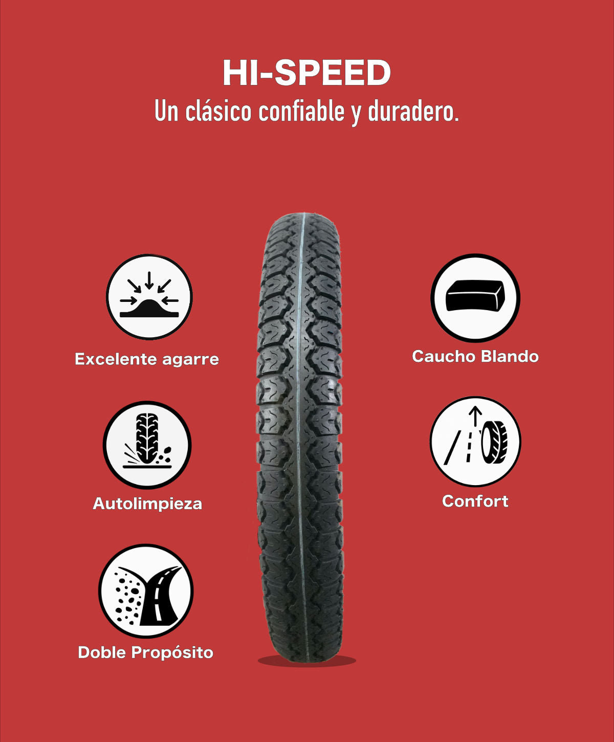 KOV TIRES HI-SPEED Llanta KOV + de motociclista