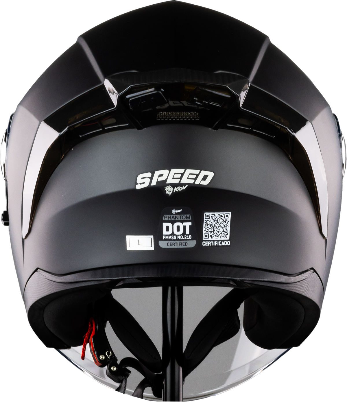 CASCO LED PHANTOM SPEED NEGRO MATE Cascos KOV + de motociclista