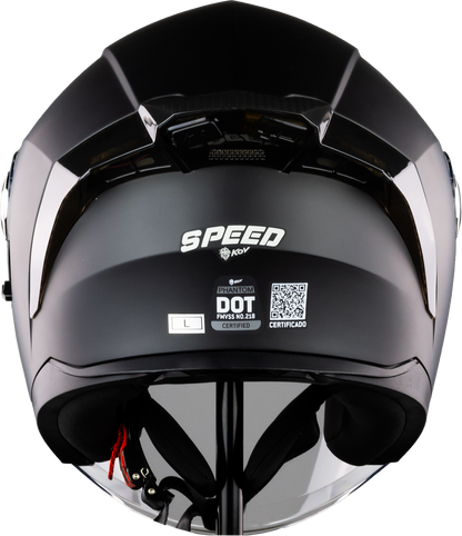 CASCO LED PHANTOM SPEED NEGRO MATE Cascos KOV + de motociclista