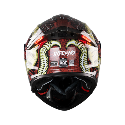 CASCO THUNDER INFERNO CON LUZ LED Cascos KOV + de motociclista