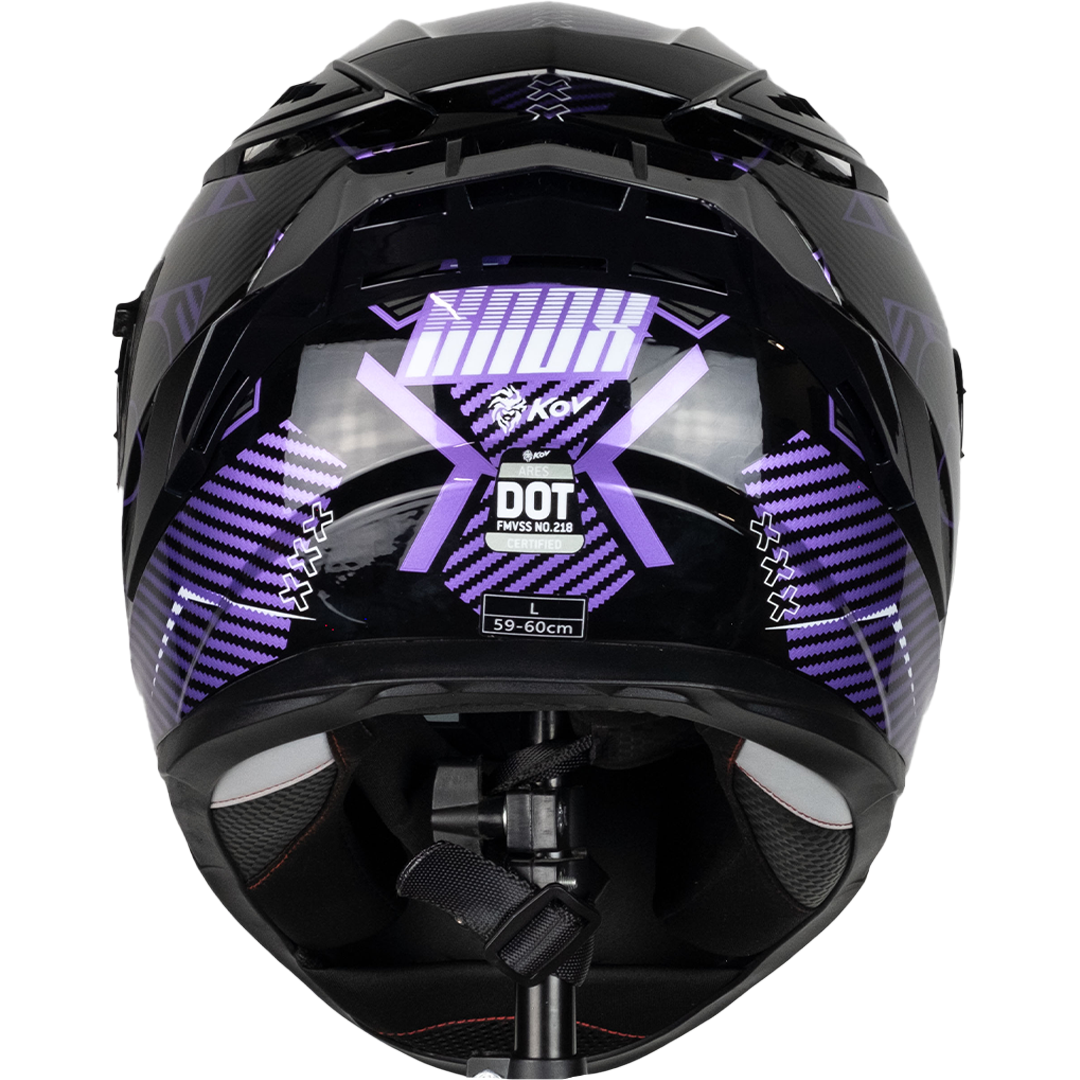 CASCO ARES KNOX MORADO Cascos KOV + de motociclista