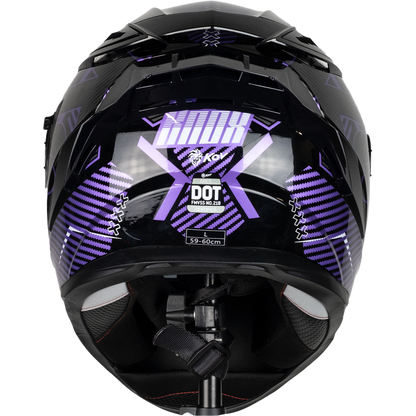 CASCO ARES KNOX MORADO Cascos KOV + de motociclista