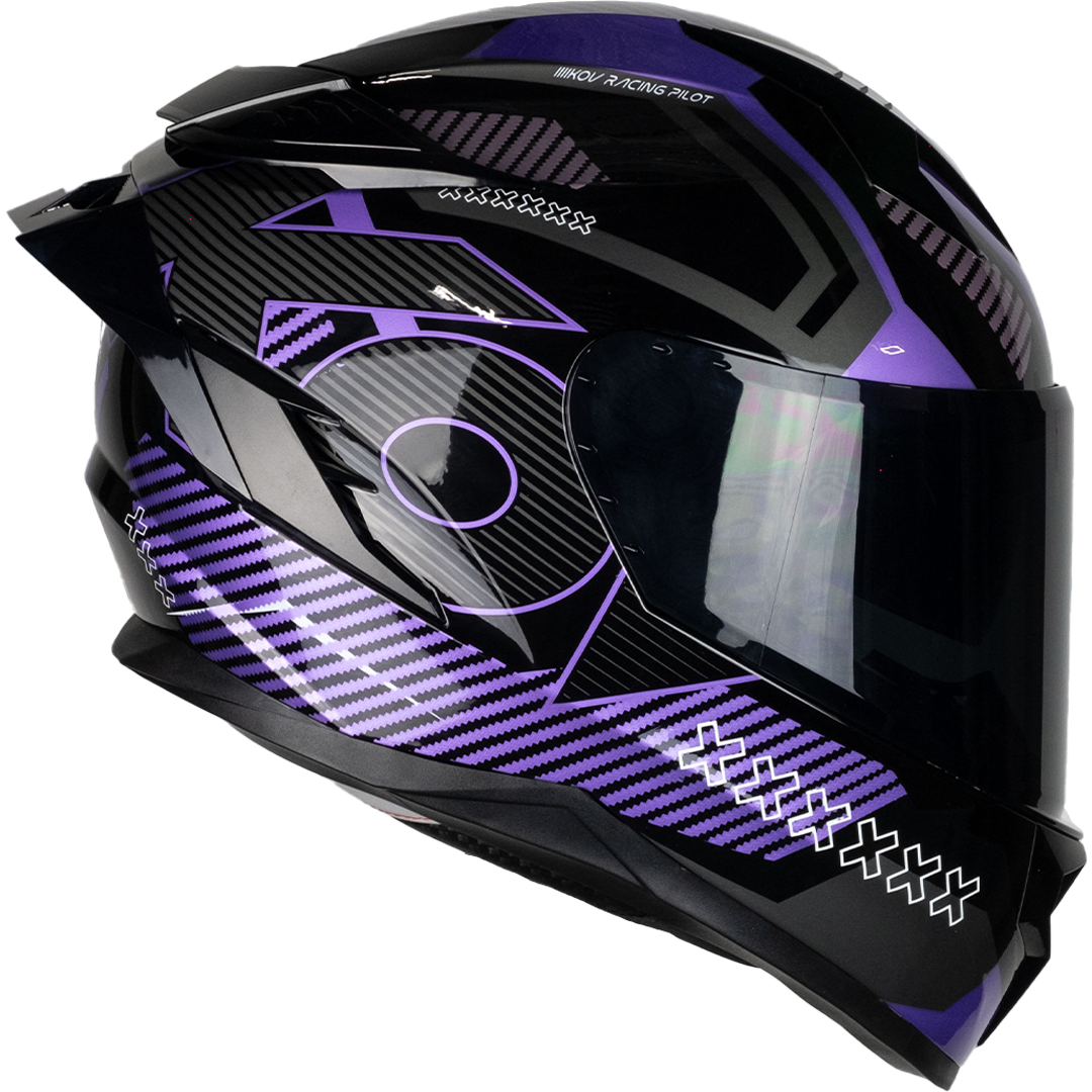 CASCO ARES KNOX MORADO Cascos KOV + de motociclista