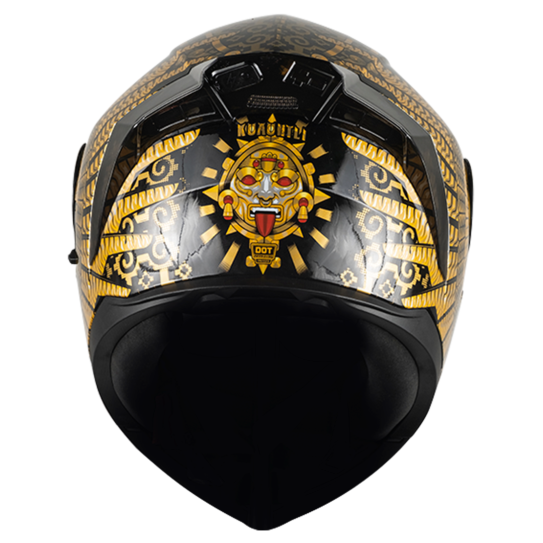 CASCO ZERO KUAUHTLI DORADO Cascos KOV + de motociclista
