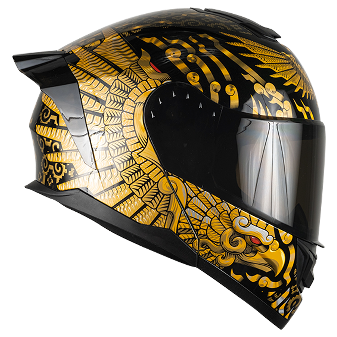 CASCO ZERO KUAUHTLI DORADO Cascos KOV + de motociclista