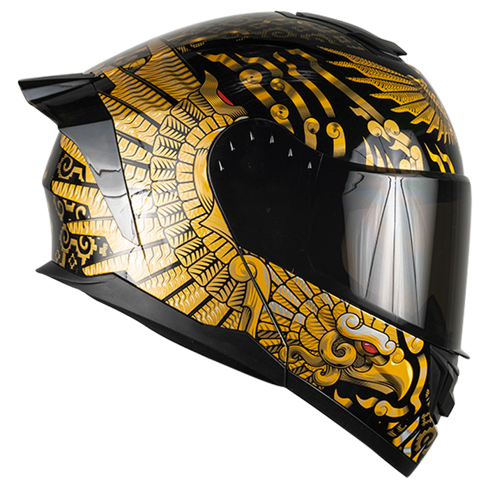 CASCO ZERO KUAUHTLI DORADO Cascos KOV + de motociclista