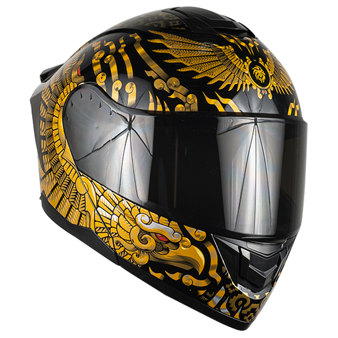 CASCO ZERO KUAUHTLI DORADO Cascos KOV + de motociclista