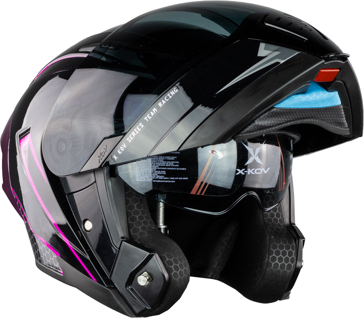 CASCO LATIN X RIVALRY NEGRO FIUSHA Cascos X-KOV + de motociclista