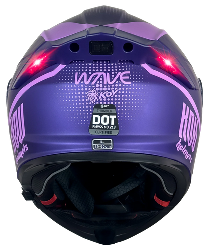 CASCO THUNDER WAVES MORADO