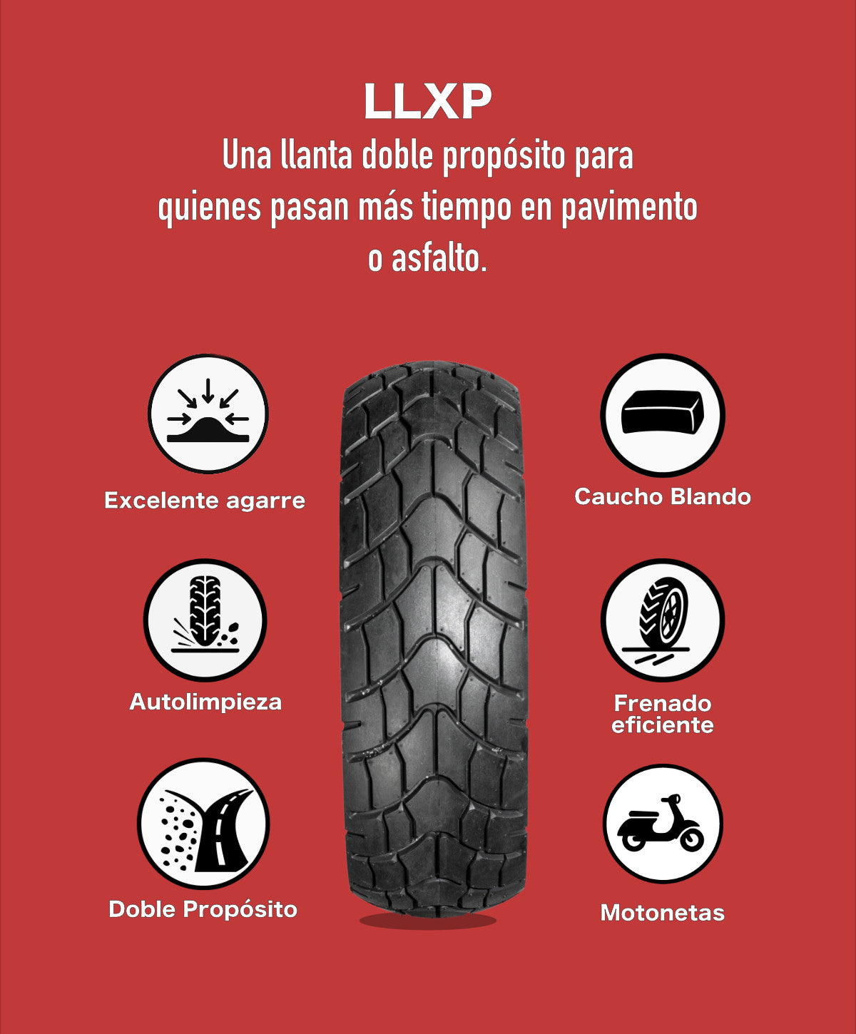 KOV TIRES LL XP Llanta KOV + de motociclista