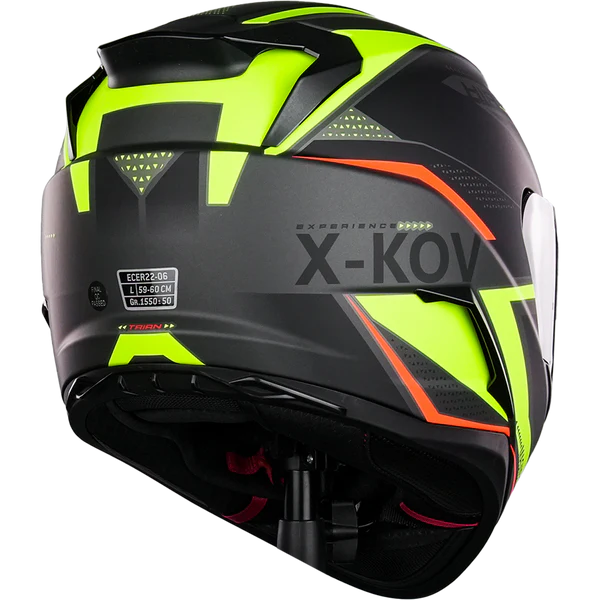 X-KOV CASCO MAGNETO NITRO NEON AMARILLO