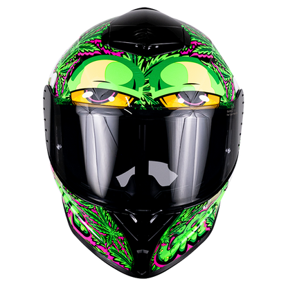 CASCO BUSTER MARY JANE VERDE FLUORESCENTE 2