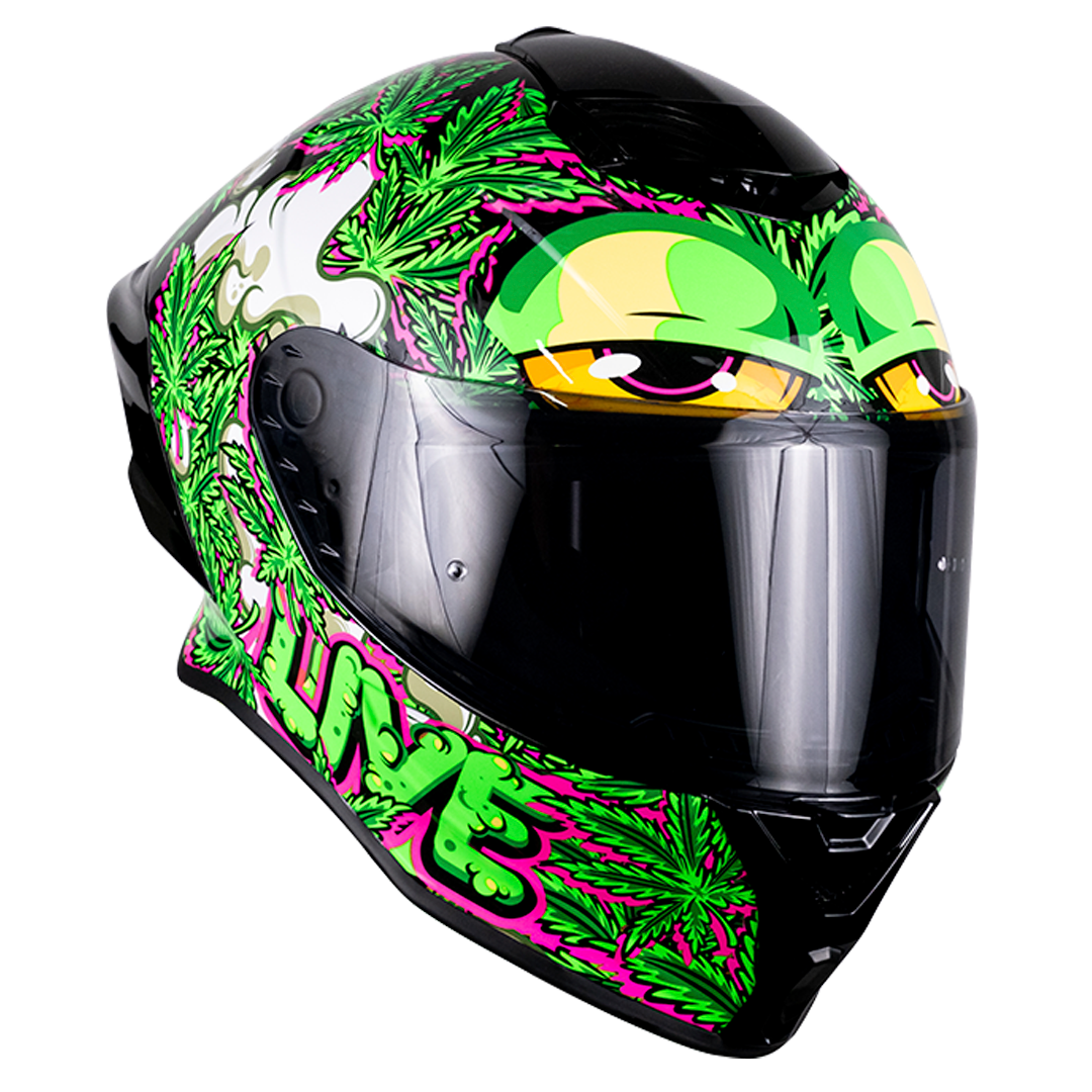 CASCO BUSTER MARY JANE VERDE FLUORESCENTE 5