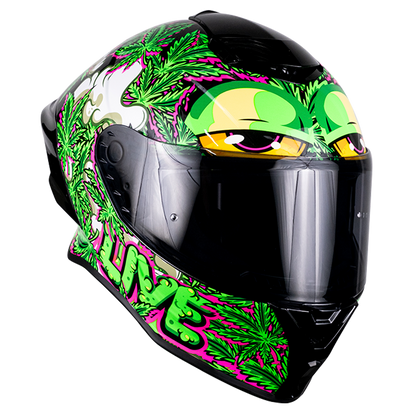 CASCO BUSTER MARY JANE VERDE FLUORESCENTE 5