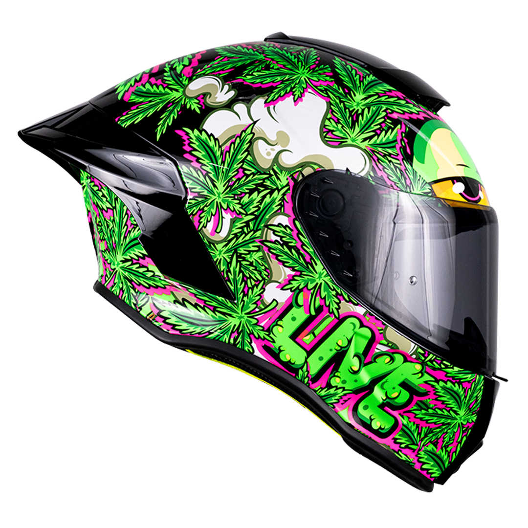 CASCO BUSTER MARY JANE VERDE FLUORESCENTE 1