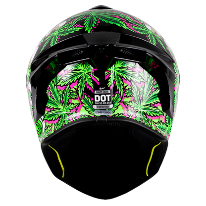 CASCO BUSTER MARY JANE VERDE FLUORESCENTE 4