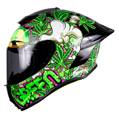CASCO BUSTER MARY JANE VERDE FLUORESCENTE 3
