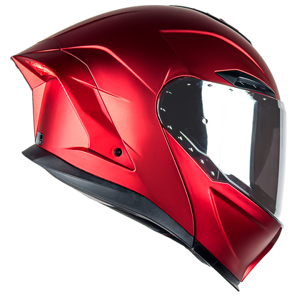 CASCO ORION ROJO CON LUZ LED 1