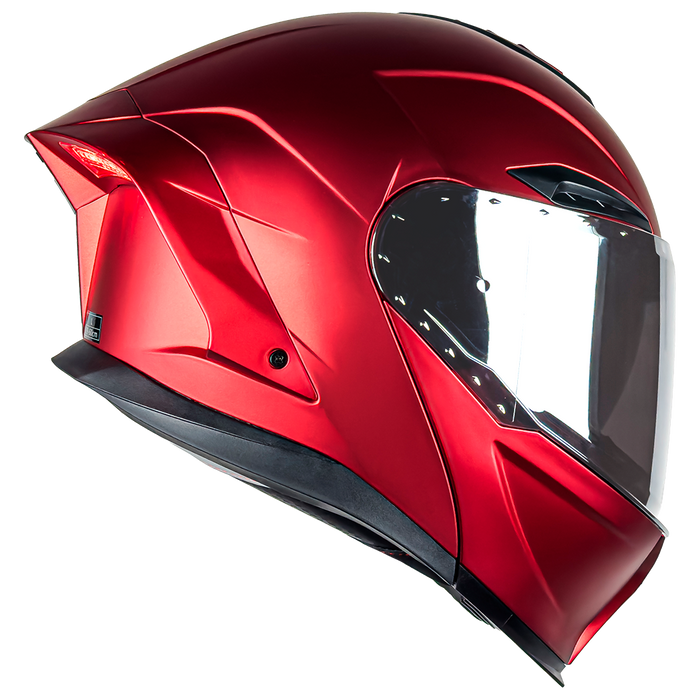 CASCO ORION ROJO CON LUZ LED 1