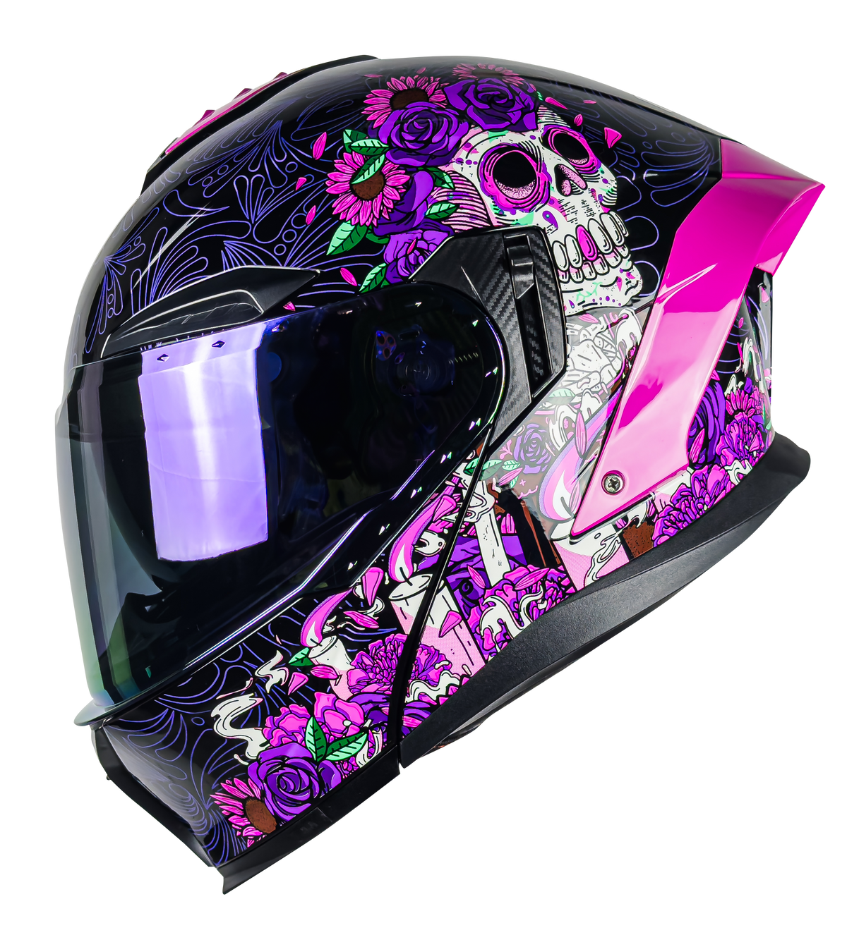 CASCO ORION CATRINA ROSA CON MICA DE REGALO 3