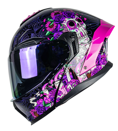 CASCO ORION CATRINA ROSA CON MICA DE REGALO 3