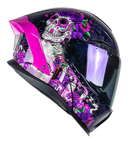 CASCO ORION CATRINA ROSA CON MICA DE REGALO 1