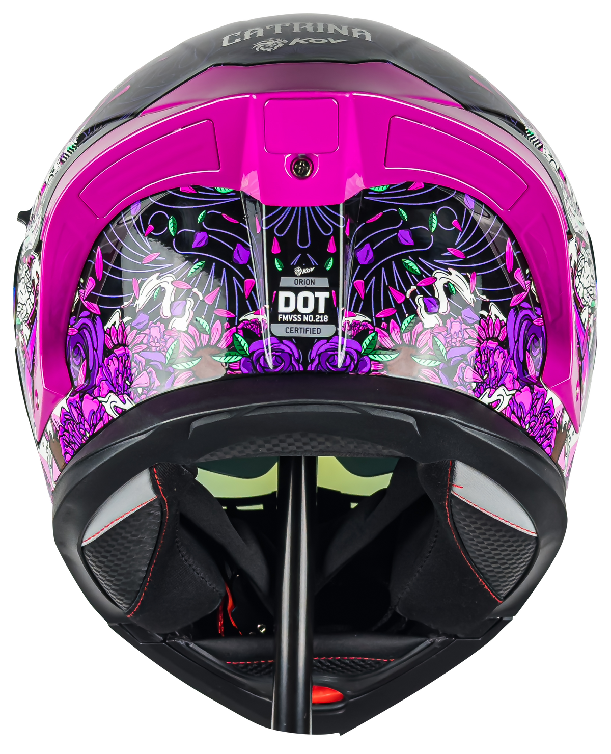 CASCO ORION CATRINA ROSA CON MICA DE REGALO 4