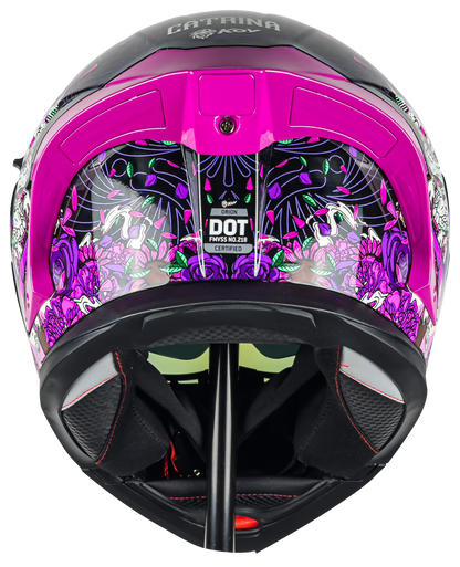 CASCO ORION CATRINA ROSA CON MICA DE REGALO 4