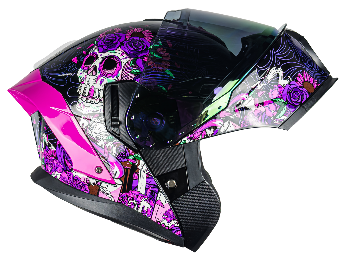CASCO ORION CATRINA ROSA CON MICA DE REGALO 5