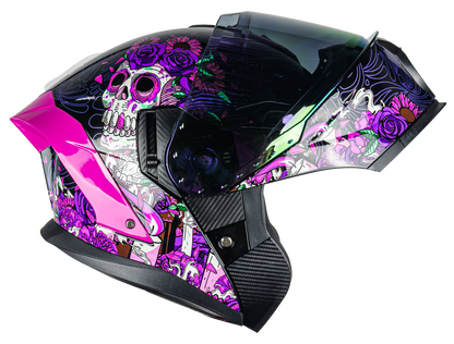 CASCO ORION CATRINA ROSA CON MICA DE REGALO 5