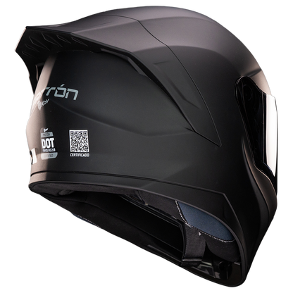 CASCO PROTON SOLIDO NEGRO MATE Cascos KOV + de motociclista