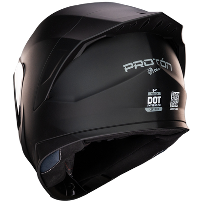 CASCO PROTON SOLIDO NEGRO MATE Cascos KOV + de motociclista