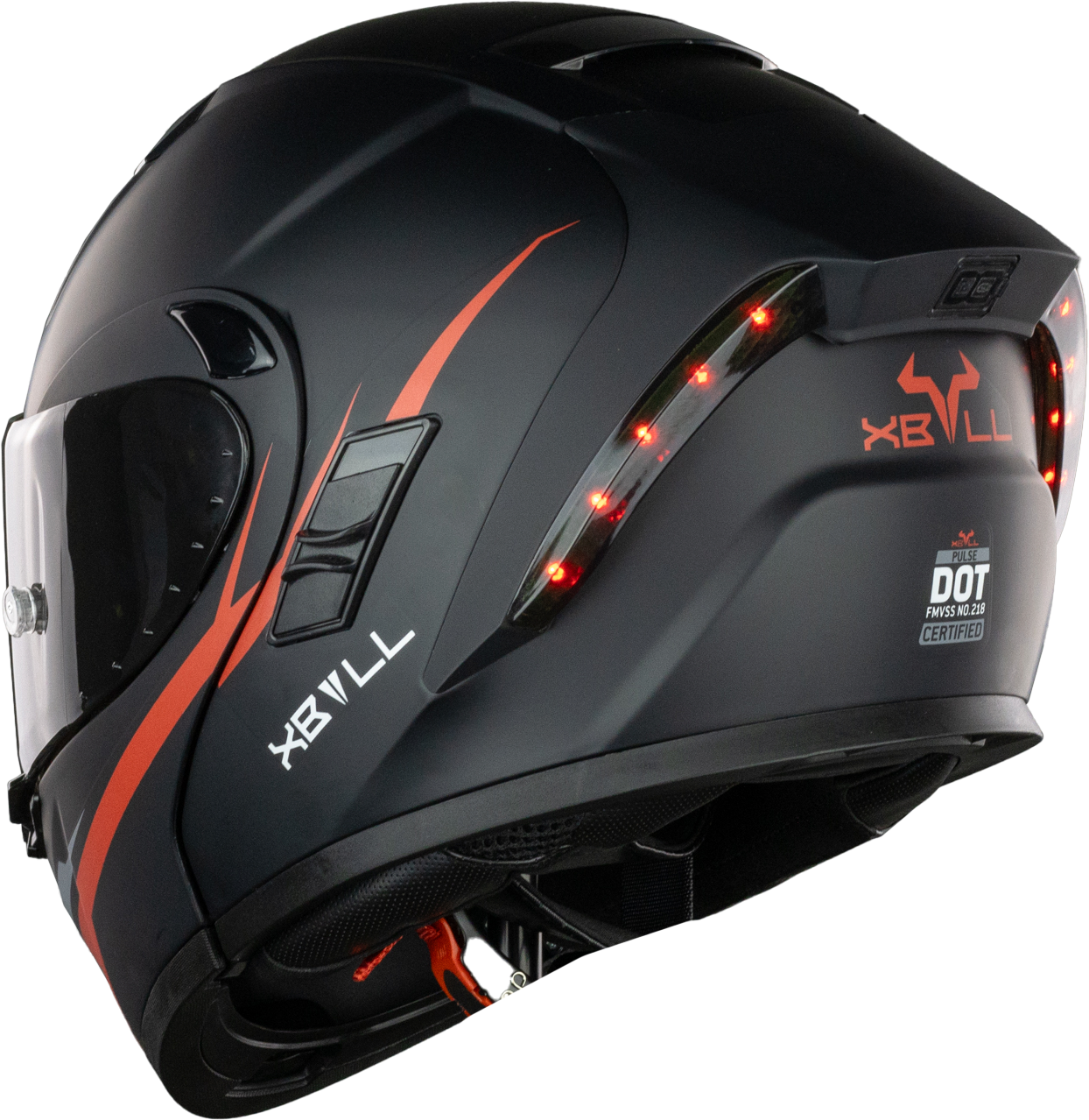 PULSE NEGRO ROJO CON LED