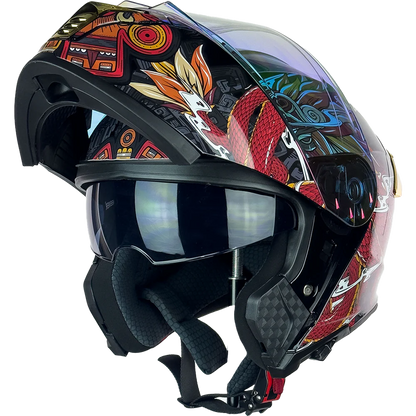 CASCO THUNDER QUETZALCOATL ROJO
