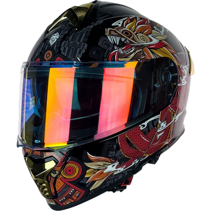 CASCO THUNDER QUETZALCOATL ROJO