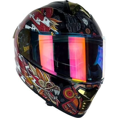 CASCO THUNDER QUETZALCOATL ROJO