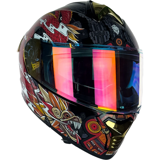 CASCO THUNDER QUETZALCOATL ROJO