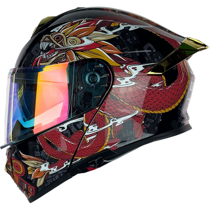 CASCO THUNDER QUETZALCOATL ROJO