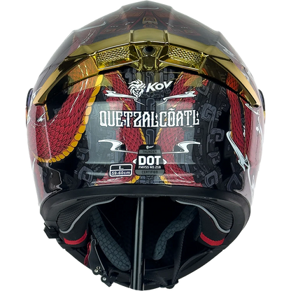 CASCO THUNDER QUETZALCOATL ROJO