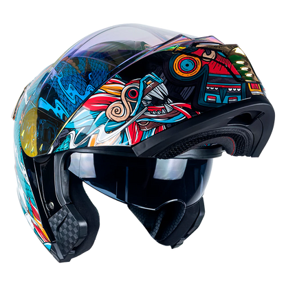 CASCO THUNDER QUETZALCOATL VERDE