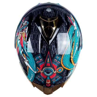 CASCO THUNDER QUETZALCOATL VERDE