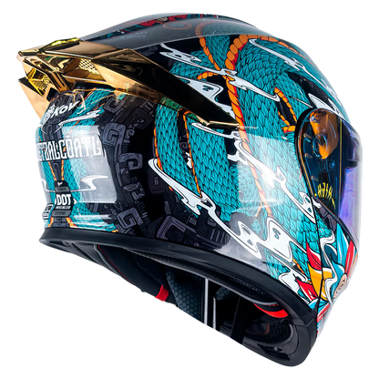 CASCO THUNDER QUETZALCOATL VERDE