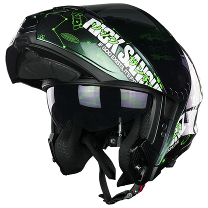 RICK Y MORTY CASCO SNOW RICK SANCHEZ NEGRO