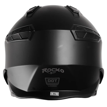 CASCO ROCK-O SOLIDO NEGRO MATE